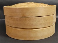 3-Piece Bamboo Steamer in Box