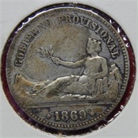 1869 Spain Peseta