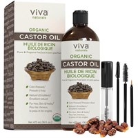 D1)New Organic Castor Oil for Eyelashes & Eyebrows