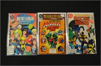 (3) DC JUSTICE LEAGUE COMIC BOOKS