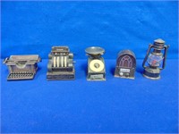 (5) Vintage Metal Miniature Pencil Sharpeners