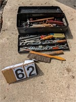 Metal Tool Box w/ Assorted Hand Tools