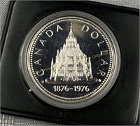 1976 Canada silver dollar en argent