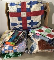 Vintage Patchwork Quilt & Scraps