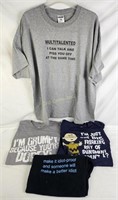 4 Funny Graphic T-shirts Size 2xl