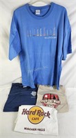 4 Souvenir T-shirts, Kelleys Island, Hard Rock