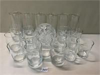 LARGE LOT OF DRINKING GLASSES AND MORE