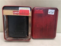 LEVI`S WALLET IN TIN CASE NEW