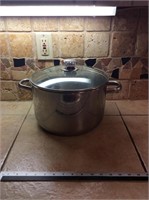 Stainless Pot with glass lid