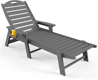 Chaise Lounge Outdoor with 6-Position, Oversized P