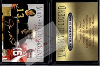 Joe Montana Man Myth Legend facsimile auto