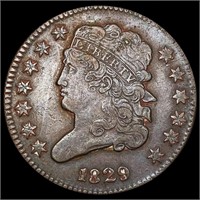 1829 Classic Head Half Cent LIGHTLY CIRCULATED