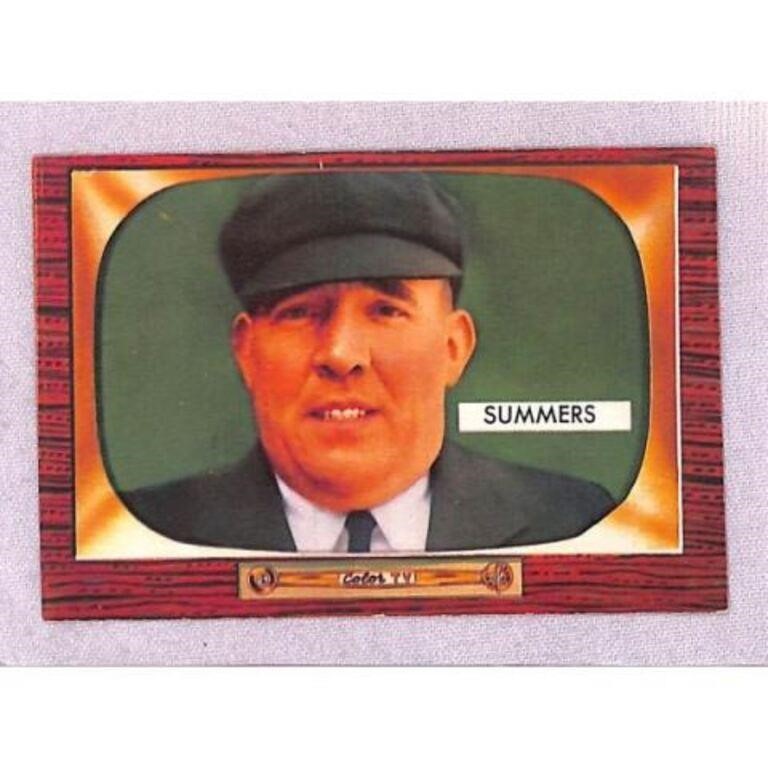 1955 Bowman Umpire William Summers