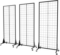 3-Pack 2'x5.5' Ft Gridwall Panel Display Stand