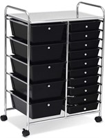 Retail$120 15 Drawer Rolling Storage Cart