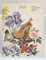 50 US Stamp Collection Birds & Flowers