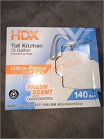 HDX 13 Gal Drawstring Bags, 140 Bags