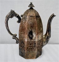 Victorian Embossed Repousse Tea / Coffee Pot