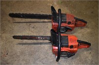 2 Homelite 330 chainsaws, will not start; as is
