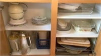 Cabinet Of Bakeware, Cookie Sheets, Rack, Misc