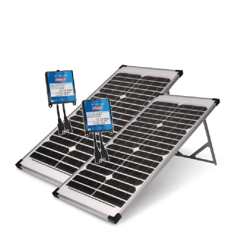 Coleman 40 Watt, 12V Crystalline Solar Panel, 2-pk