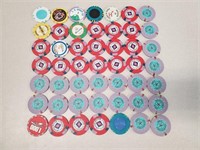 49 Foreign & Domestic Casino Chips