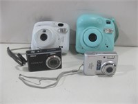 Two Instax Cameras & Two Nikon Cameras Untested
