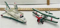 2 Vintage Hess Airplane Toys