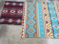 Pair of Native American-style blankets