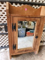 Vnt. wood wall mount cabinet with mirror