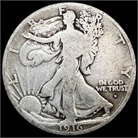 1916-D Walking Liberty Half Dollar NICELY