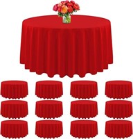 12 Pack Tablecloth Red Round Tablecloth 120 Inch