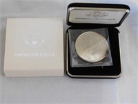 1993 one ounce American Eagle coin w/box & cover