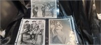 Vintage black and white celebrity photo bundle.