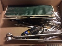 Tray Of Assorted Wrenches