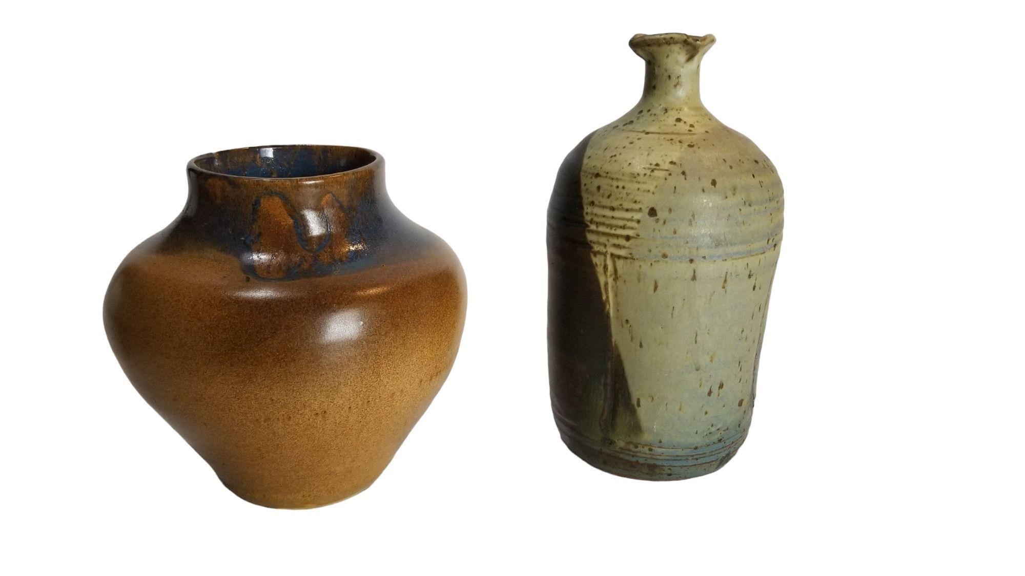 Unmarked Studio Pottery Vases