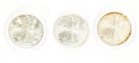 Coin 3 American Silver Eagles 2003 & 2004