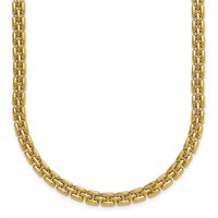 14K- Polished Fancy Link Necklace