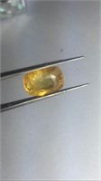 Natural Yellow  Cushion Sapphire 5.80 Carats