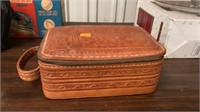 Vintage leather travel case