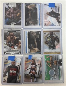 LOT OF (9) BOXING CARDS
