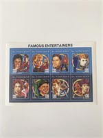 Famous Entertainers Commemorative Stamp Set - St.