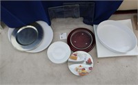 Large Candle Trays + Glass/White Serving Dishes
