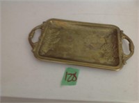 brass vintage tray