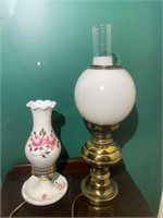 Floral & Brass Lamps