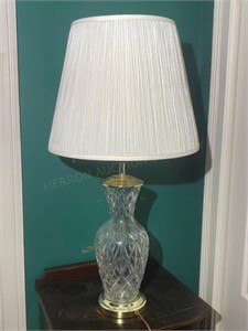 Glass Lamp w/Shade