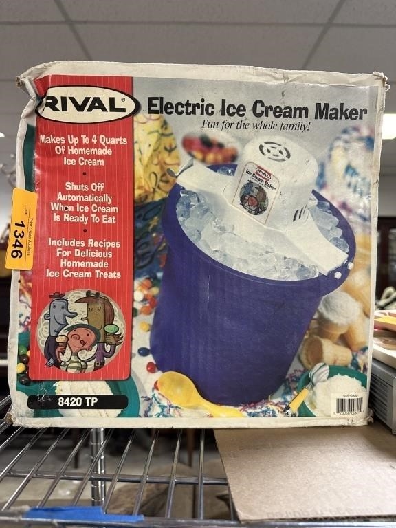 RIVAL ELECTRIC ICE CREAM MAKER