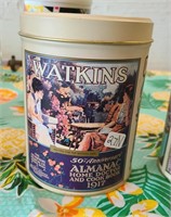 Set of 3 Watkins Tins 1868 - 1993 6" x 4"
