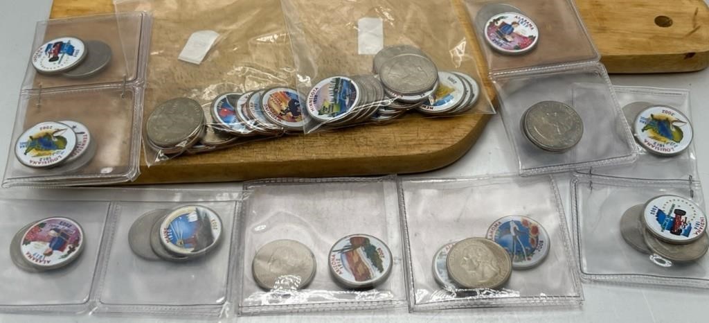 40 Various US Fifty State Commemorative Coins