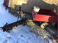 Dethatcher And Huskee Yard Cart